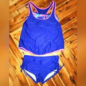 Reebok layered tankini